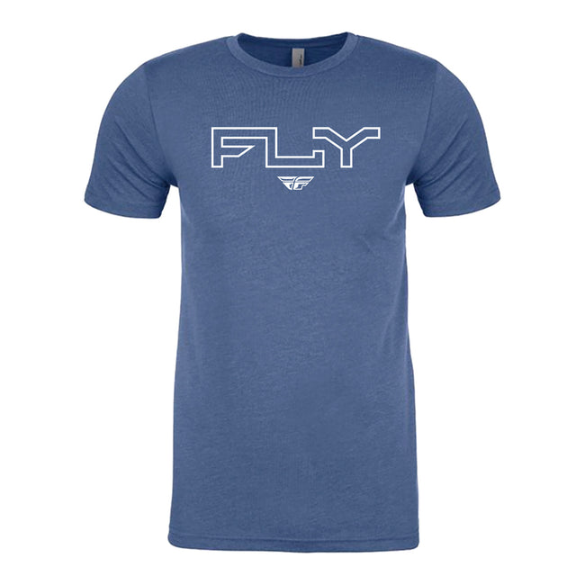 Fly Racing Edge T-Shirt-Cool Blue Heather - 1