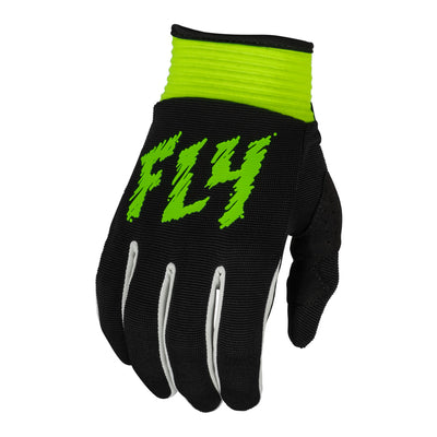 Fly Racing F-16 BMX Race Gloves-Black/Neon Green