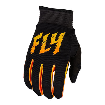 Fly Racing F-16 BMX Race Gloves-Black/Yellow/Orange