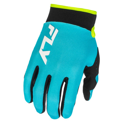 Fly Racing F-16 BMX Race Gloves-Aqua/Black/White