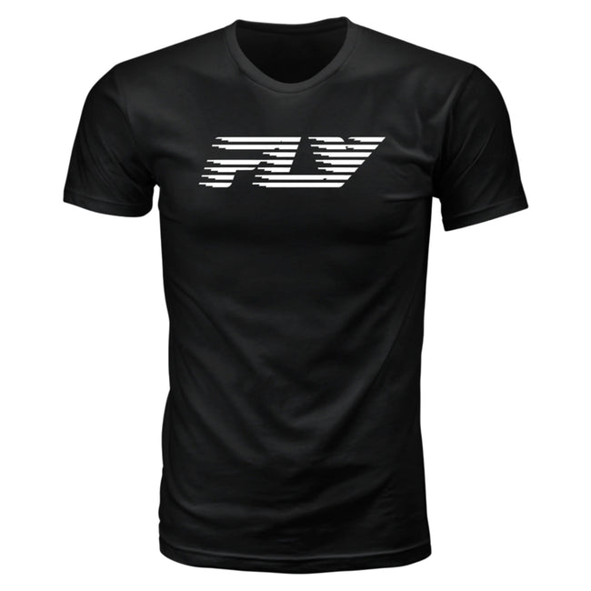 Fly Racing Fast T-Shirt-Black - 1