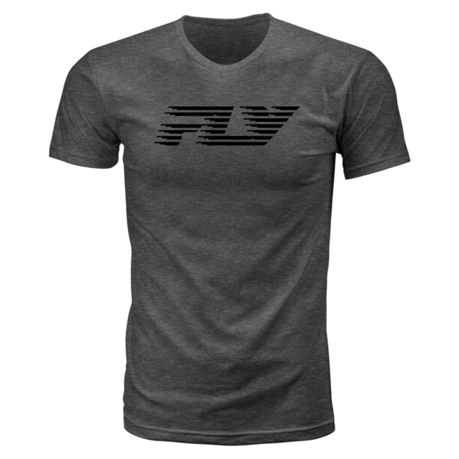 Fly Racing Fast T-Shirt-Grey - 1