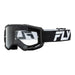 Fly Racing Focus Goggle-Black/White with Clear Lens - 1