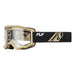 Fly Racing Focus Goggles-Black/Khaki With Clear Lens - 1