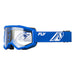 Fly Racing Focus Goggles-Blue/White With Clear Lens - 1
