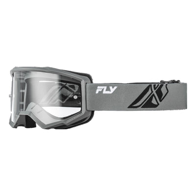 Fly Racing Focus Goggles-Grey/Black With Clear Lens
