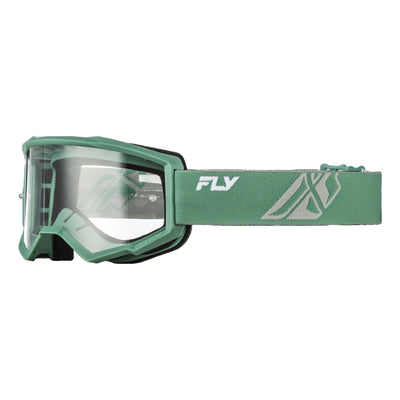 Fly Racing Focus Goggles-Olive/Grey With Clear Lens