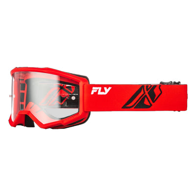 Fly Racing Focus Goggles-Red/Black With Clear Lens
