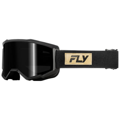 Fly Racing Focus Sand Goggles-Black/Tan W/ Dark Smoke Lens