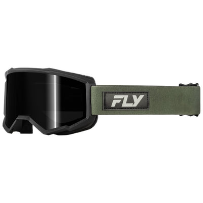 Fly Racing Focus Sand Goggles-Green/Black W/ Dark Smoke Lens