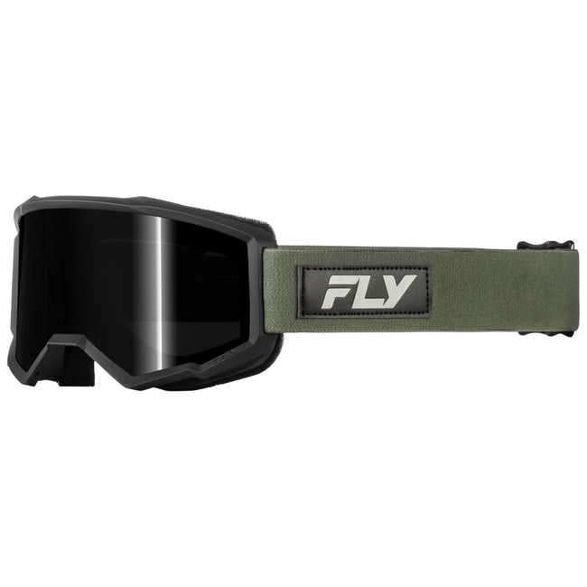 Fly Racing Focus Sand Goggles-Green/Black W/ Dark Smoke Lens - 1