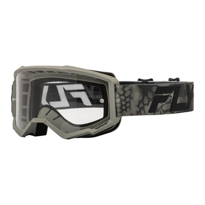 Fly Racing Focus SE Kryptek Goggle-Moss Grey/Black with Clear Lens
