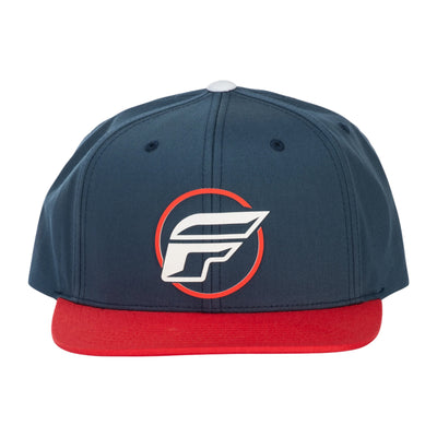 Fly Racing Half-Wing Snapback Hat-Blue/Red