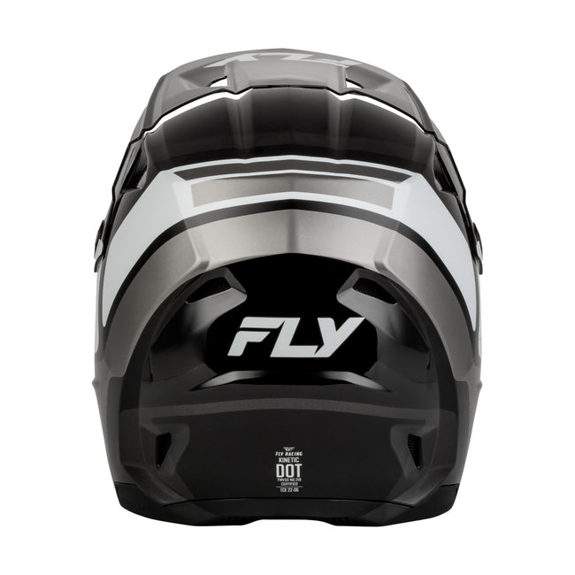 Fly Racing Kinetic Scrap BMX Race Helmet-Black/White/Grey - 4