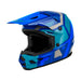 Fly Racing Kinetic Scrap BMX Race Helmet-Blue/Light Blue/Grey - 2