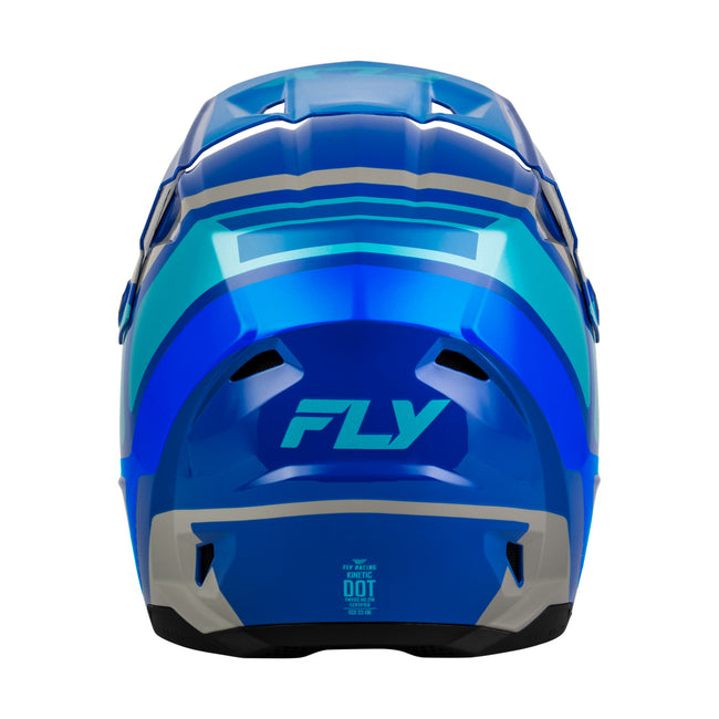 Fly Racing Kinetic Scrap BMX Race Helmet-Blue/Light Blue/Grey - 4