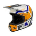 Fly Racing Kinetic Scrap BMX Race Helmet-White/Orange/Blue/Grey - 2
