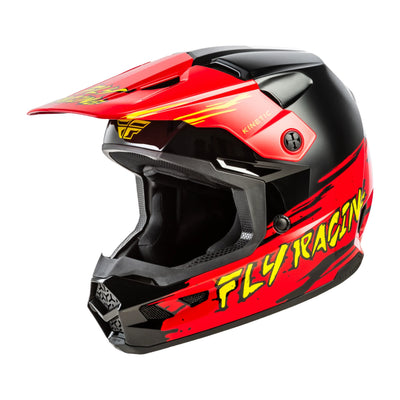 Fly Racing Kinetic Surge BMX Race Helmet-Black/Red/Yellow