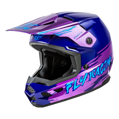 Fly Racing Kinetic Surge BMX Race Helmet-Pink/Purple/Teal