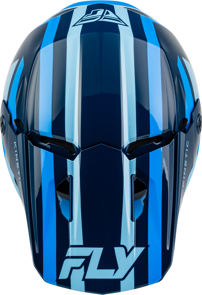 Fly Racing Kinetic Sync BMX Race Helmet-Navy/Blue/Light Blue - 3