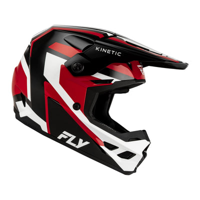 Fly Racing Kinetic Sync BMX Race Helmet-Black/Red/White