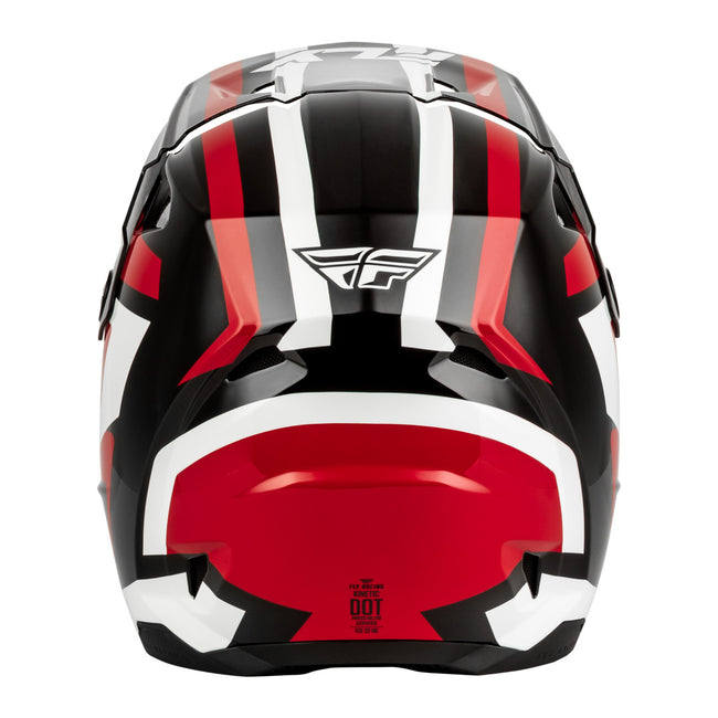 Fly Racing Kinetic Sync BMX Race Helmet-Black/Red/White - 4
