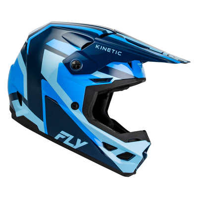 Fly Racing Kinetic Sync BMX Race Helmet-Navy/Blue/Light Blue