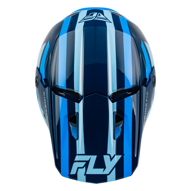 Fly Racing Kinetic Sync BMX Race Helmet-Navy/Blue/Light Blue - 3