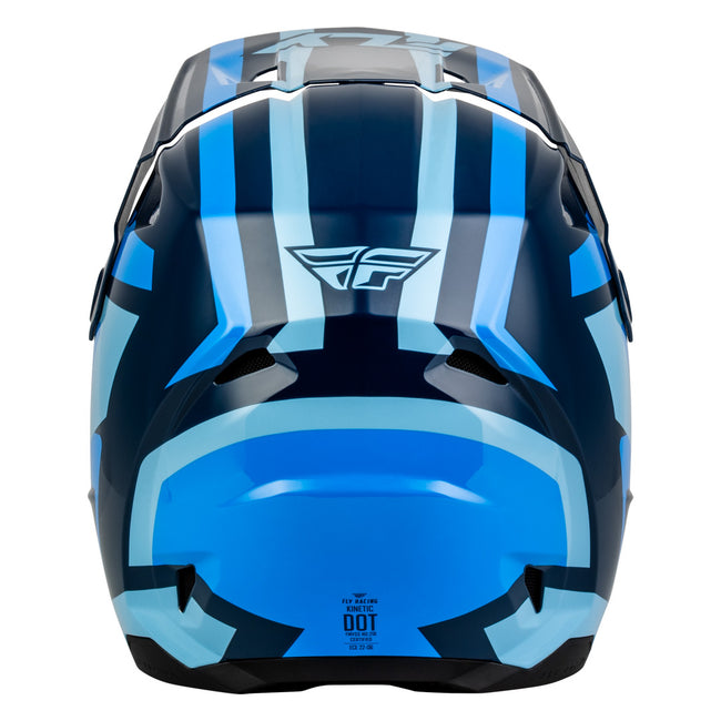 Fly Racing Kinetic Sync BMX Race Helmet-Navy/Blue/Light Blue - 4
