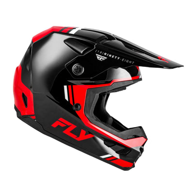 Fly Racing Kinetic Verdict BMX Race Helmet-Black/Red/White