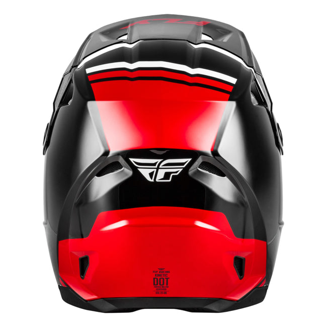Fly Racing Kinetic Verdict BMX Race Helmet-Black/Red/White - 3