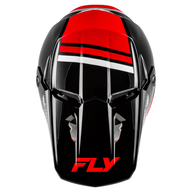 Fly Racing Kinetic Verdict BMX Race Helmet-Black/Red/White - 4