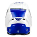 Fly Racing Kinetic Verdict BMX Race Helmet-White/Blue/Grey - 3