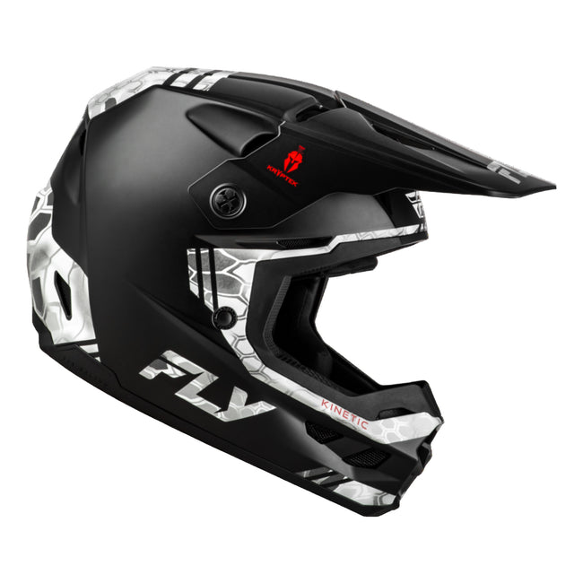 Fly Racing Kinetic Verdict Kryptek BMX Race Helmet-Black/Grey - 1