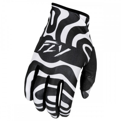 Fly Racing Lite BMX Race Gloves-Abyss White/Black