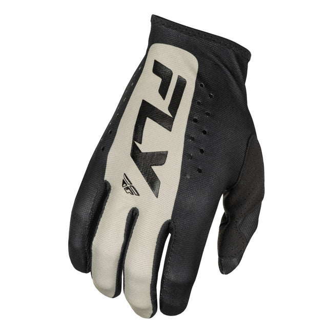 Fly Racing Lite BMX Race Gloves-Black/Grey - 1