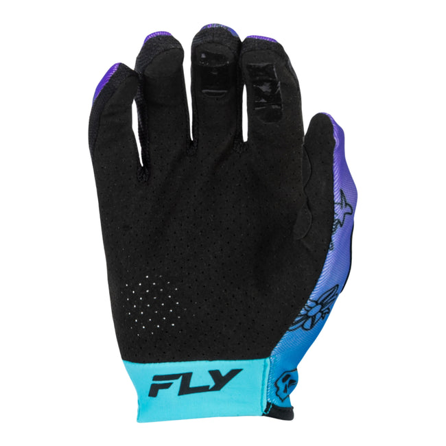 Fly Racing Lite BMX Race Gloves-Outline Purple/Blue/Black