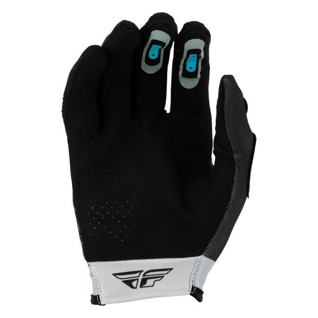Fly Racing Lite Flake BMX Race Gloves-Black/Grey/Multi - 2