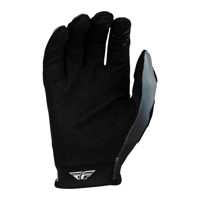 Fly Racing Lite SE Legacy BMX Race Gloves-Light Grey/Black - 2