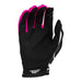 Fly Racing Lite Uncaged BMX Race Gloves-Black/White/Neon Pink - 2