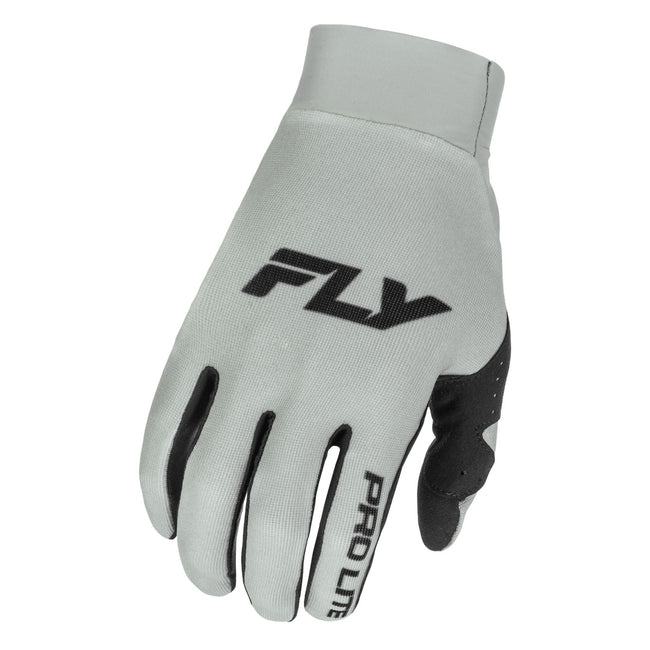 Fly Racing Pro Lite BMX Race Gloves-Grey/Black - 1