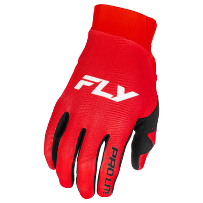 Fly Racing Pro Lite BMX Race Gloves-Red/White