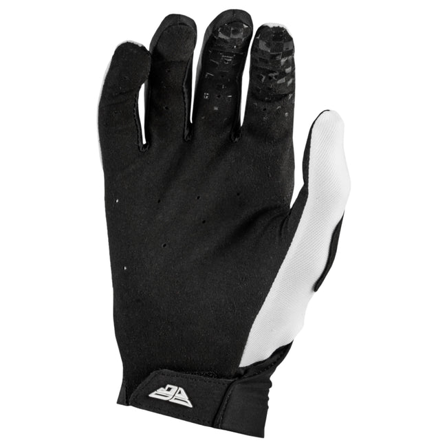 Fly Racing Pro Lite BMX Race Gloves-White/Black - 2