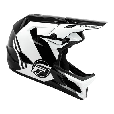 Fly Racing Rayce BMX Race Helmet-Black/White/Grey