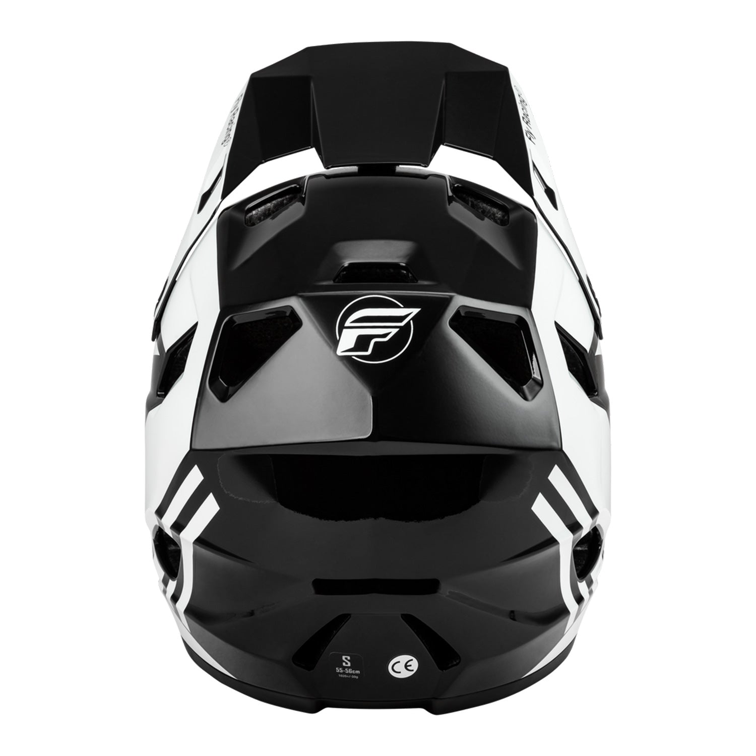 Fly Racing Rayce BMX Race Helmet-Black/White/Grey