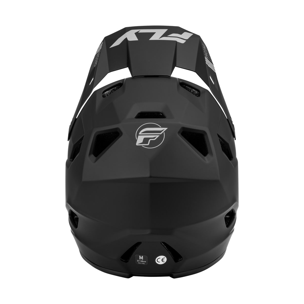 bike helmet with logo Fly Racing Rayce BMX Race Helmet-Matte Black-Bold Logo – J&R Bicycles, Inc