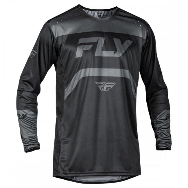 Fly Racing Rayce BMX Race Jersey-Black/Charcoal - 1