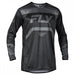 Fly Racing Rayce BMX Race Jersey-Black/Charcoal - 1