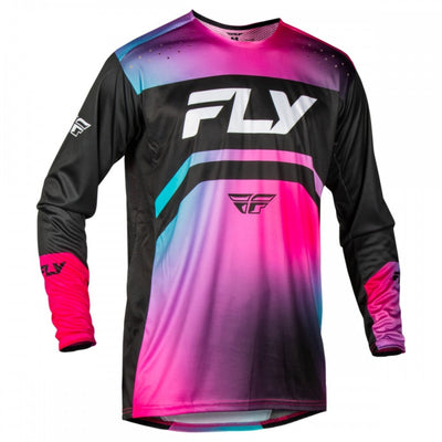 Fly Racing Rayce BMX Race Jersey-Fuschia/Black/Teal