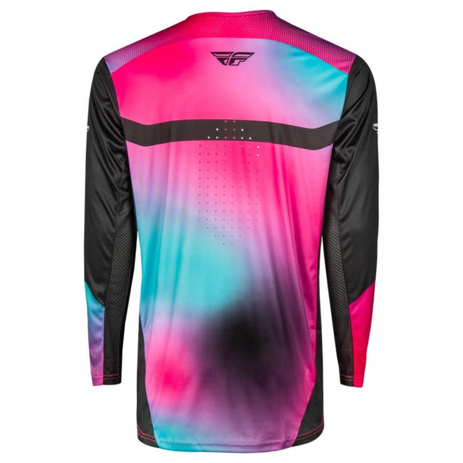 Fly Racing Rayce BMX Race Jersey-Fuschia/Black/Teal - 2